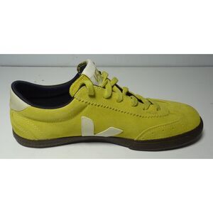 VEJA Volley Suede Sneakers in Liquor Pierre Eagle - Lime/Yellow - Size 8